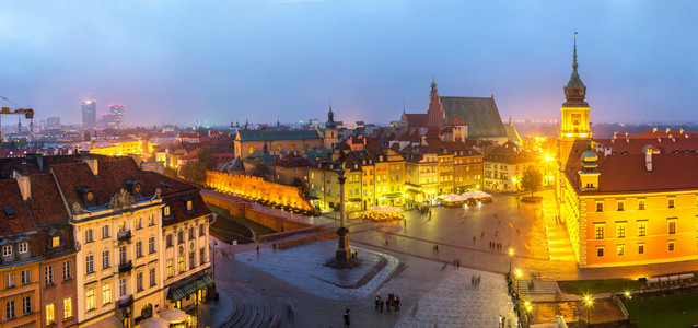 华沙的全景视图