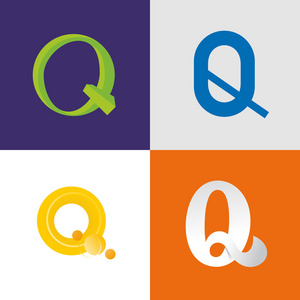 标志的字母 Q 集的想法