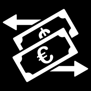 欧元货币交换图标