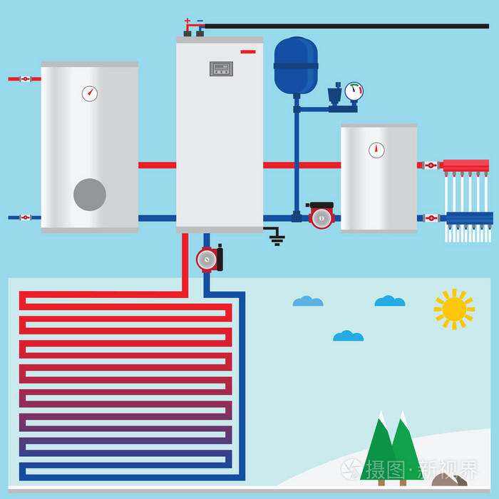 空气源热泵图标图片