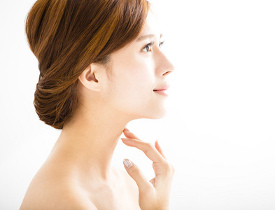 亚洲女人侧面图片