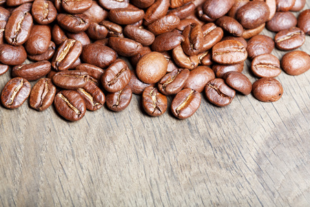 天然新鲜烤咖啡豆质感的木制高建群
