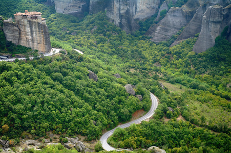 米特奥拉，希腊，欧洲在岩石上的修道院