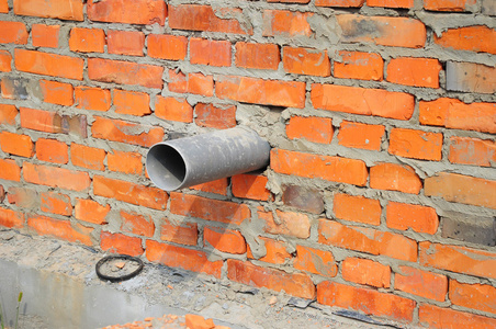房屋基础墙内卫生污水管道图片