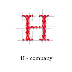 载体标志设计字母 H