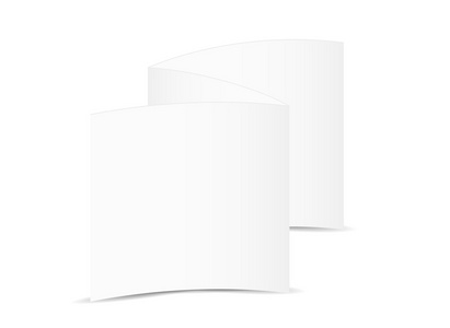 白色空白折叠的纸
