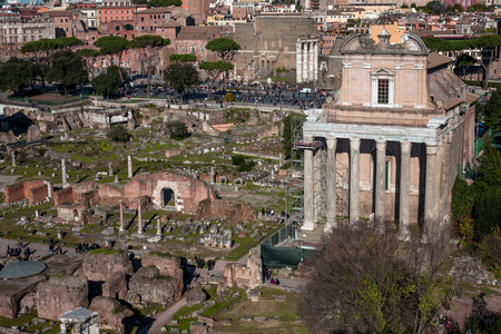 古罗马广场的废墟