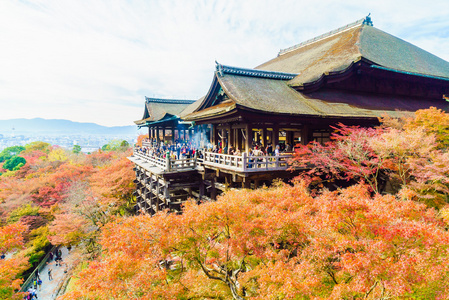 美丽的建筑，在清水寺