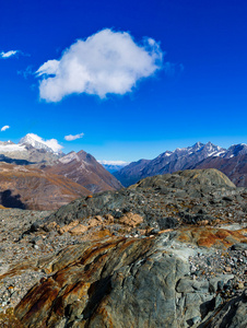 在瑞士阿尔卑斯山风景