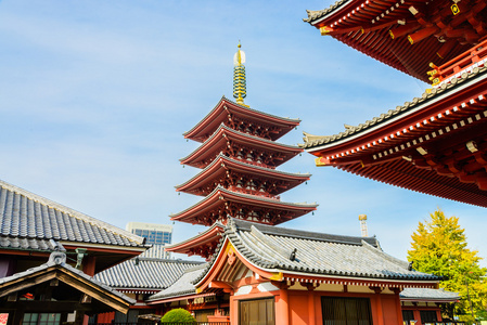 美丽的建筑，在浅草寺