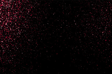 在黑色背景上的粉红闪光纹理