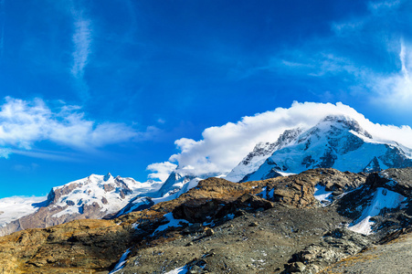 在瑞士阿尔卑斯山风景