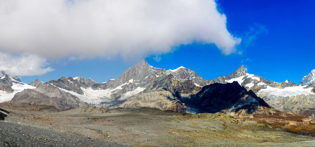 在瑞士阿尔卑斯山风景