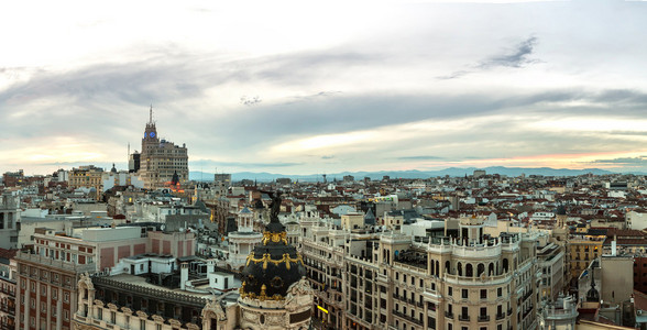 马德里的 Panoramical 鸟瞰图