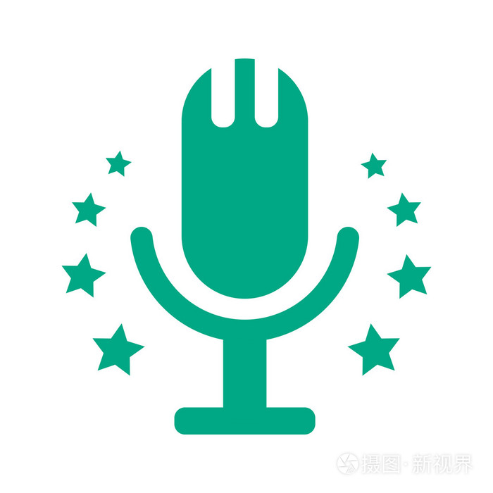 麦克风图标矢量