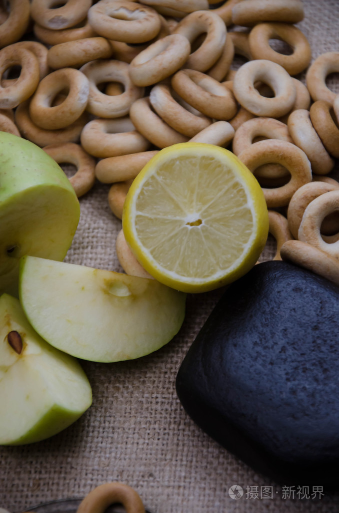 图像苹果和咖啡