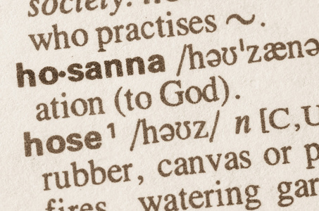 hosanna 一词的词典定义