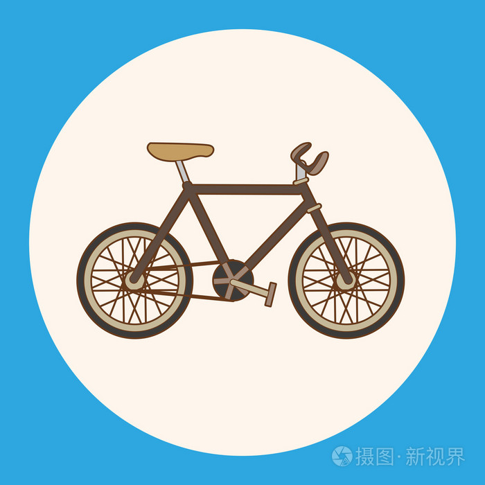 交通自行车主题元素矢量, eps