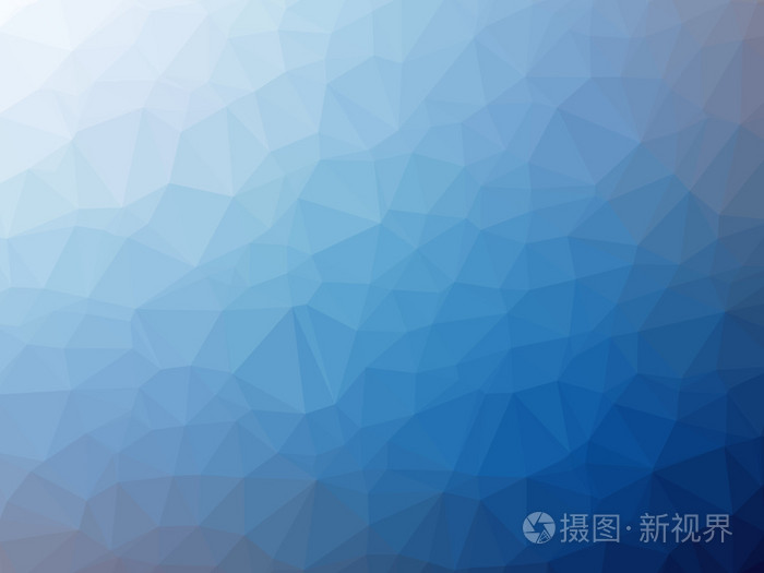 白色蓝色渐变多边形形状背景