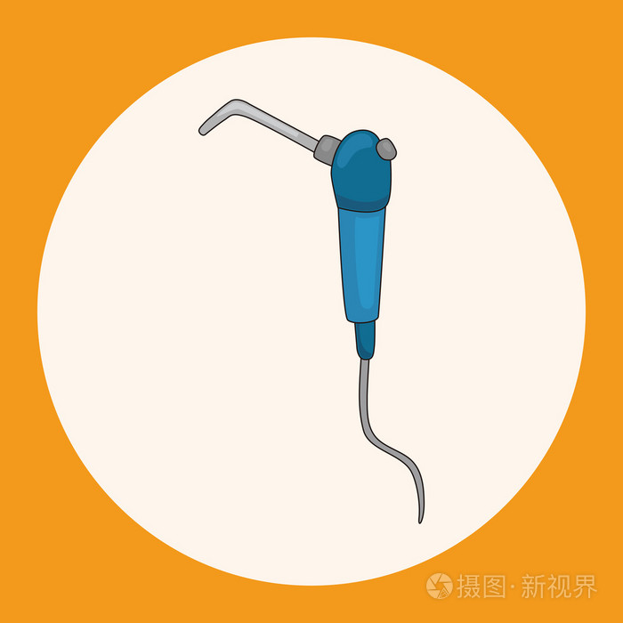 牙医工具主题元素