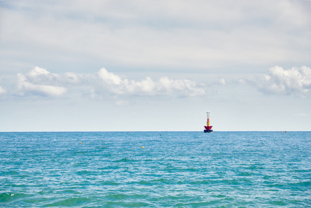 海云台海水浴场海景的视图