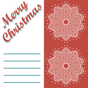 圣诞贺卡和模式矢量背景。快乐圣诞假期希望设计和古董装饰。拜年短信。矢量图