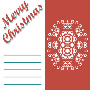 圣诞贺卡和模式矢量背景。快乐圣诞假期希望设计和古董装饰。拜年短信。矢量图