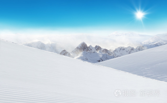 冬季高山雪域景观