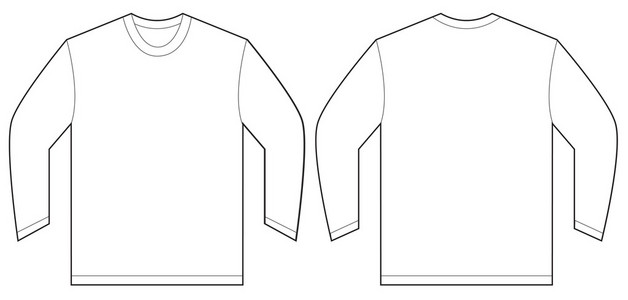 白色长袖 t 恤设计模板黑色衬衫模板性感的女人在一个白色的 t恤在