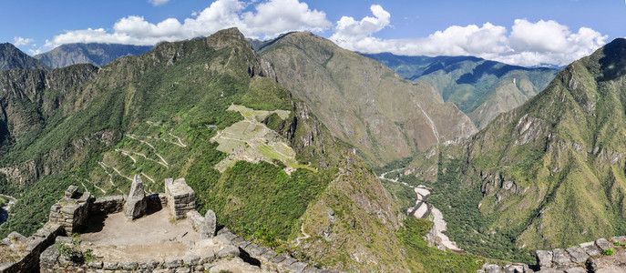 秘鲁印加斯市圣城马丘比丘鸟图