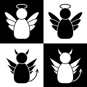 天使与魔鬼图片