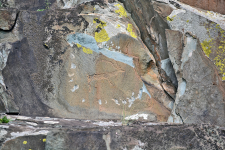 卡尔巴克什网站上发现的古代岩画