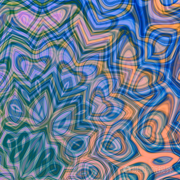 艺术家设计的图片.奇怪样式的图案.优雅的颜色曲线.