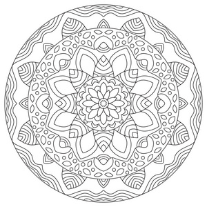 圆的几何图案曼荼罗