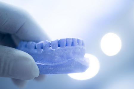 牙模牙医粘土牙齿陶瓷板投图片