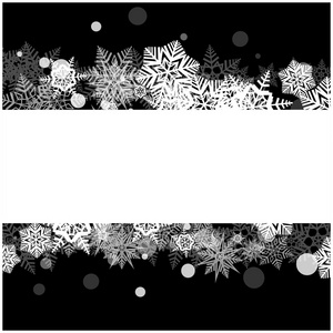 圣诞节矢量雪花背景的卡。降雪量插画壁纸