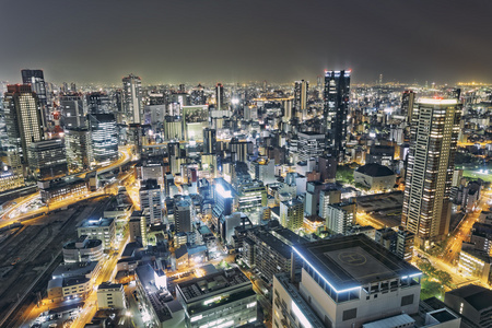 大阪市的夜晚