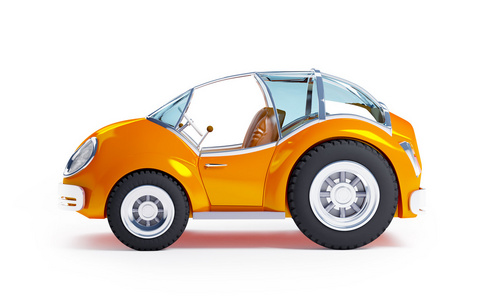 玩具未来派车侧照片