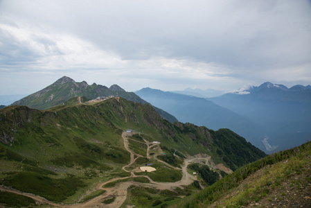 高加索地区自然保护区风景秀丽的群山