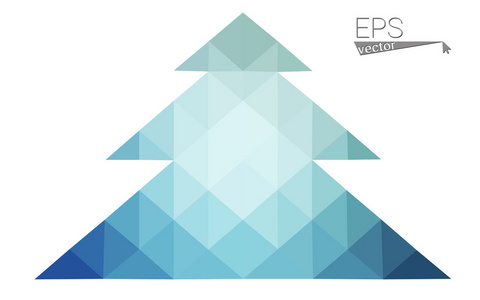 抽象的三角形多边形折纸或水晶设计新的一年的庆祝活动.