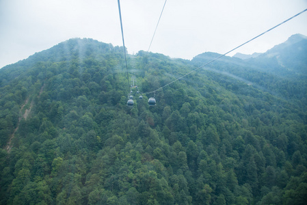 高加索地区自然保护区风景秀丽的群山