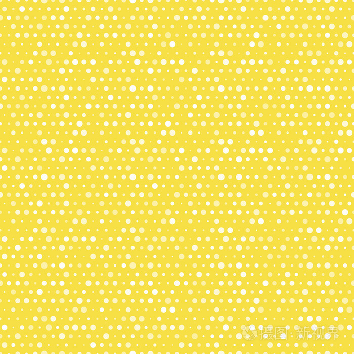 浅黄色和白色虚线矢量无缝图案