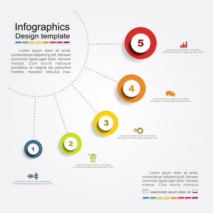 图表的设计模板。矢量图
