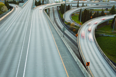 公路在西雅图的视图