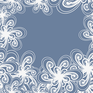 矢量花卉图案。抽象背景。绗缝纹理机智
