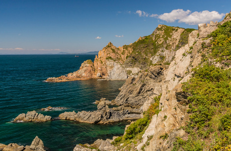 海 岩石 山