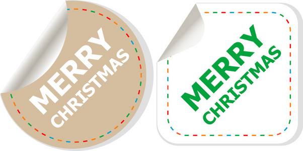 圣诞快乐圣诞独特的设计元素。伟大的设计元素为祝贺卡 标语和传单。新年快乐