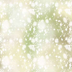 七彩模糊背景与雪覆盖，无缝