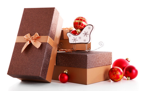 孤立的圣诞礼物图片