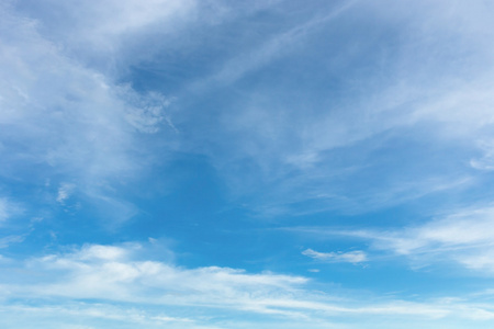 蓝蓝的天空和白色的云，多云天空背景